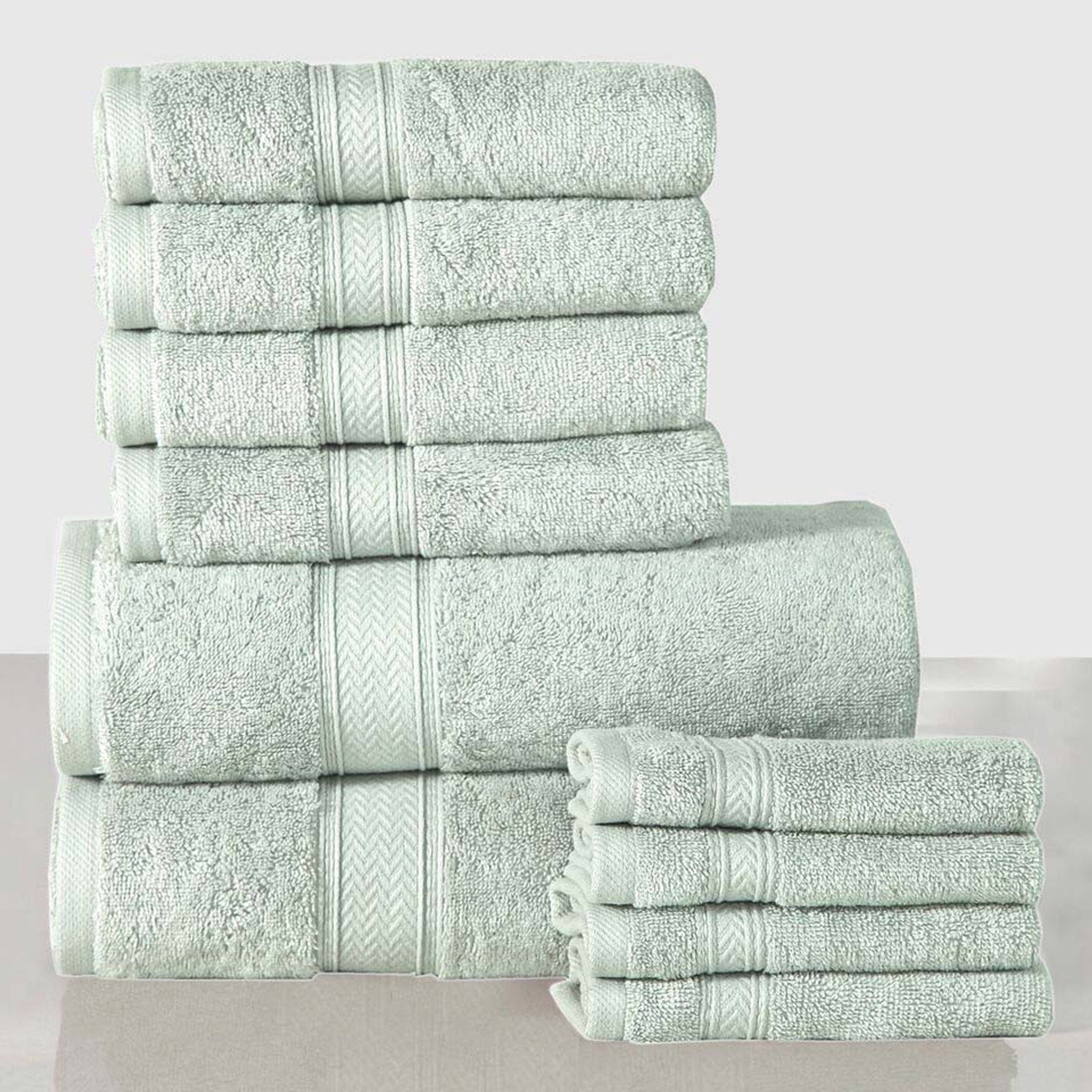 10-Piece: 600 GSM Lux Soft Cotton Towel Set