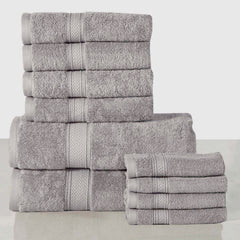 10-Piece: 600 GSM Lux Soft Cotton Towel Set