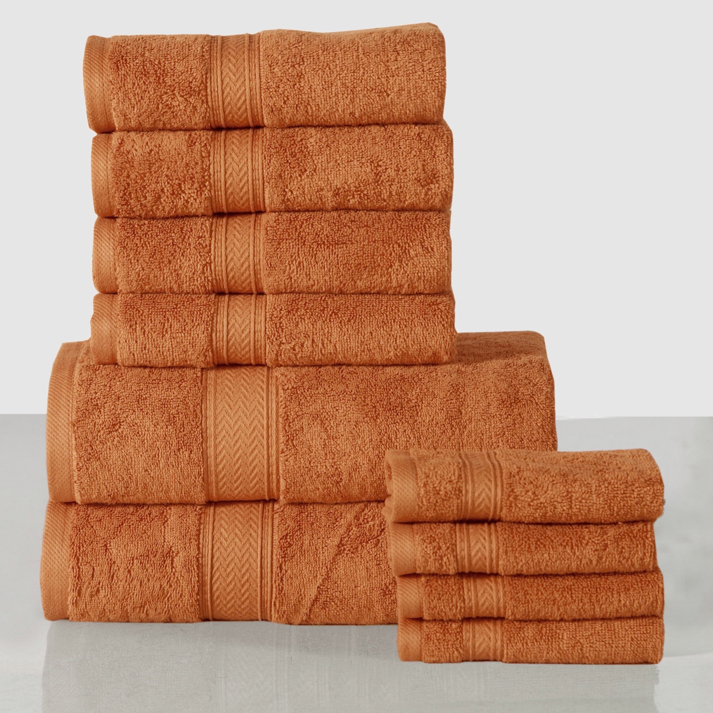 10-Piece: 600 GSM Lux Soft Cotton Towel Set