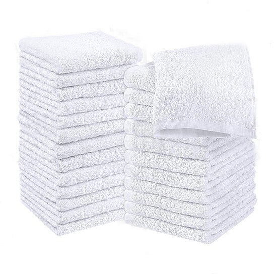 12-Pack: Absorbent 100% Cotton Kitchen Dish Cloths