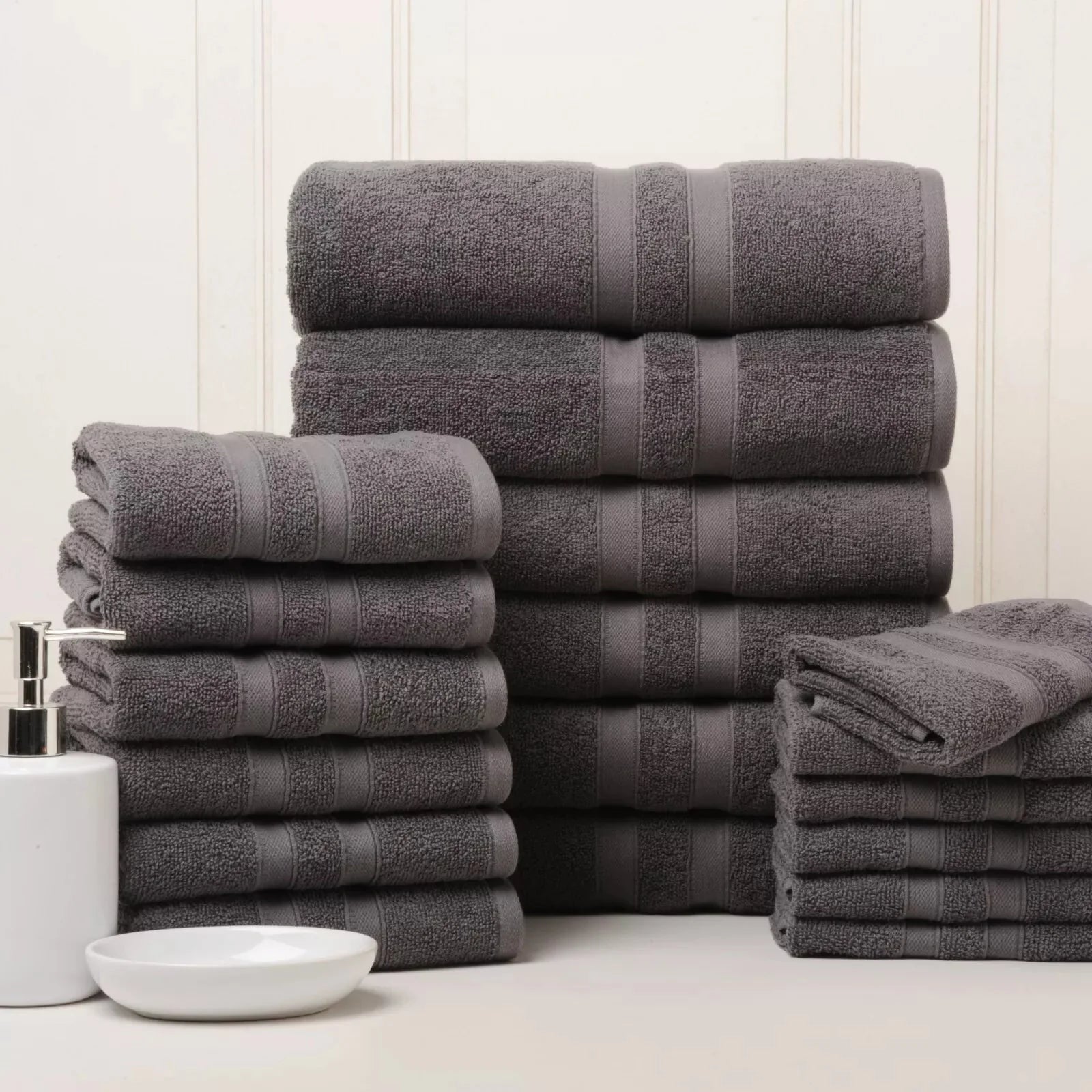 18-Piece Set: Bibb Home `Egyptian Cotton Towel Set