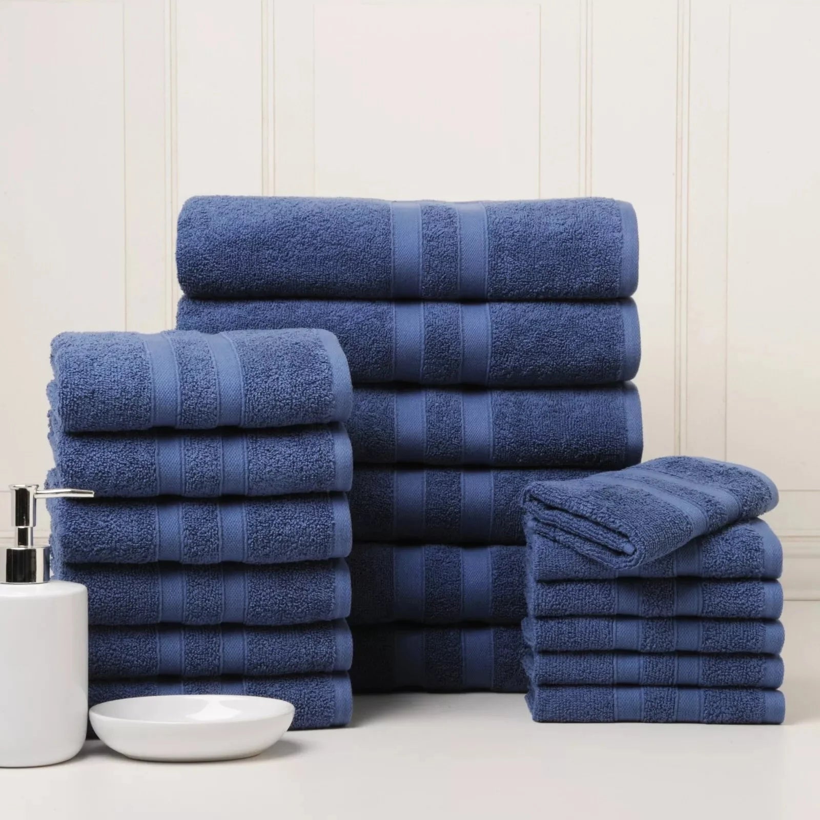 18-Piece Set: Bibb Home `Egyptian Cotton Towel Set