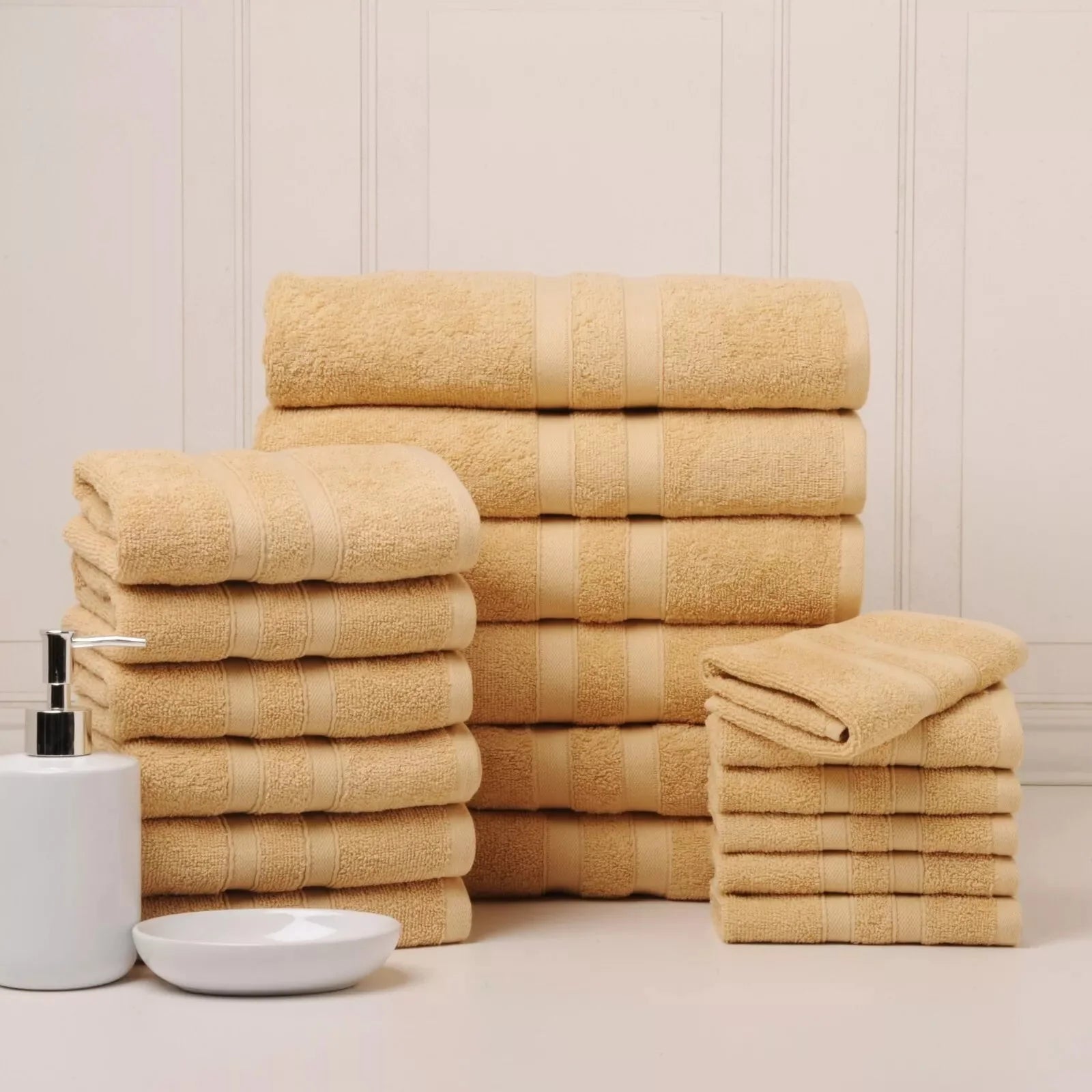 18-Piece Set: Bibb Home `Egyptian Cotton Towel Set