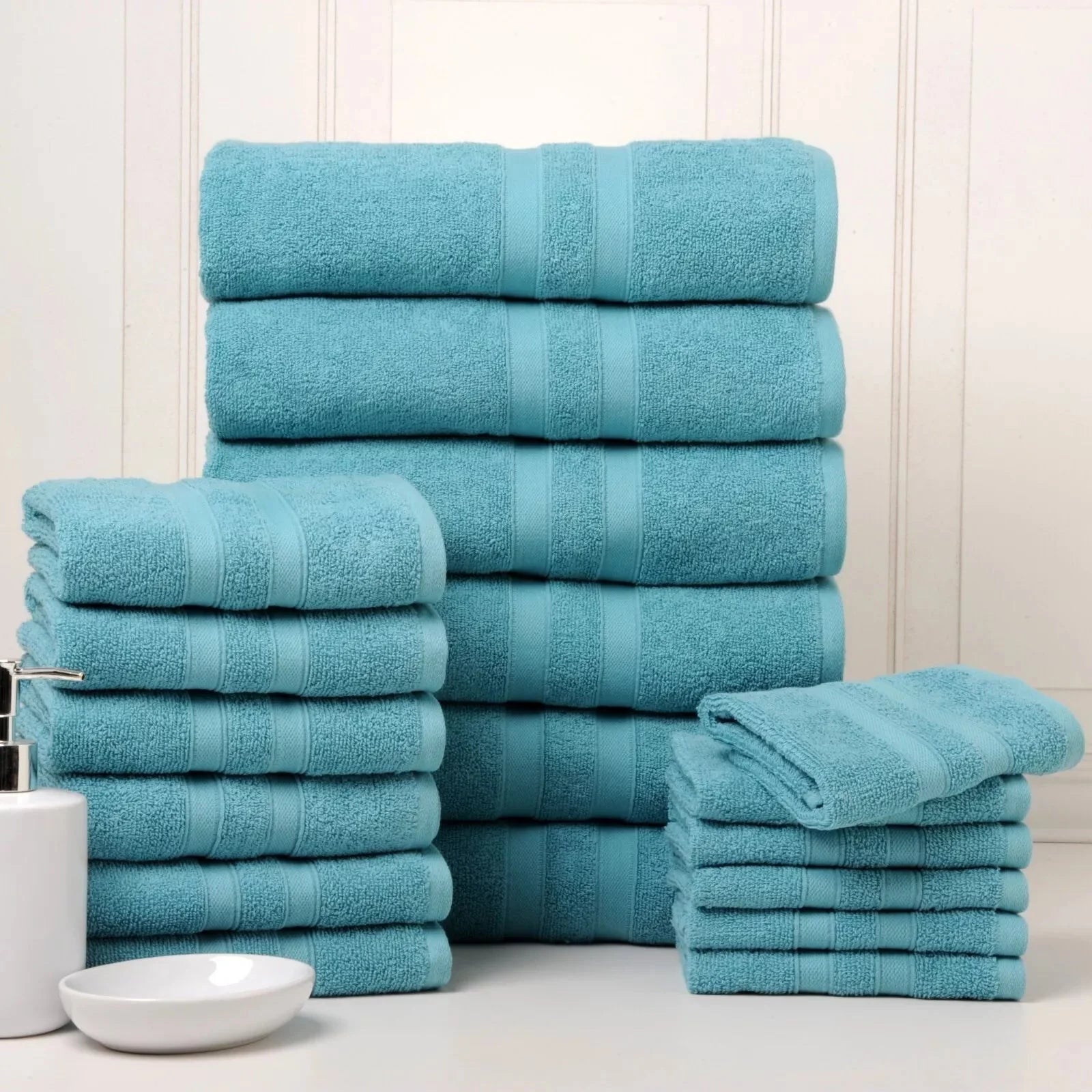 18-Piece Set: Bibb Home `Egyptian Cotton Towel Set