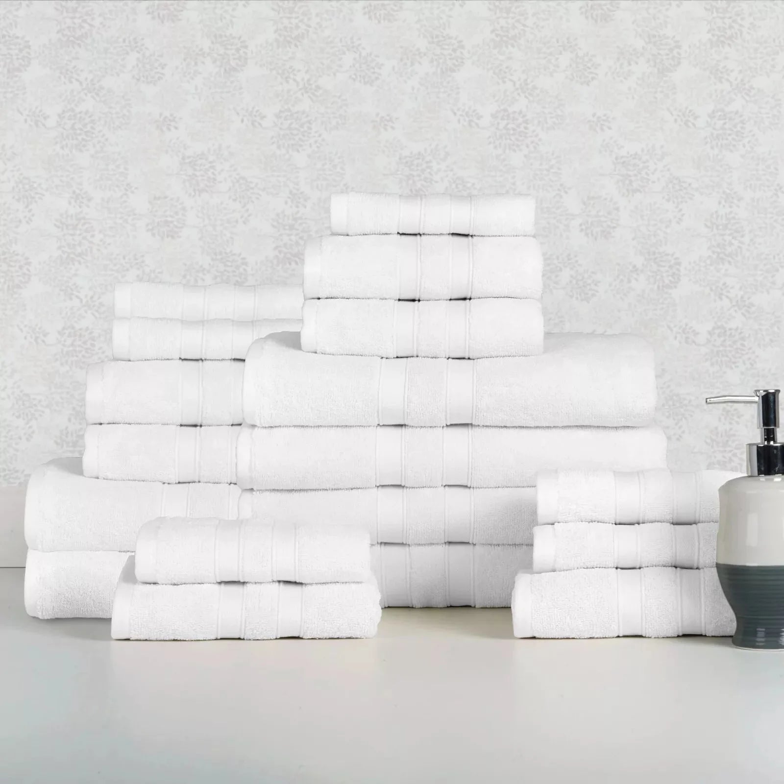 18-Piece Set: Bibb Home `Egyptian Cotton Towel Set