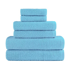 6-Piece: Dan River Popcorn Cotton Bath Towel Set