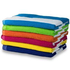 3-Pack: Cotton Cabana Stripe Beach Towel