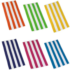 3-Pack: Cotton Cabana Stripe Beach Towel