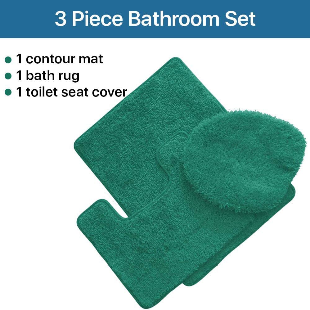 3-Piece Set: Simple Elegance by Ben&Jonah Bath Rug