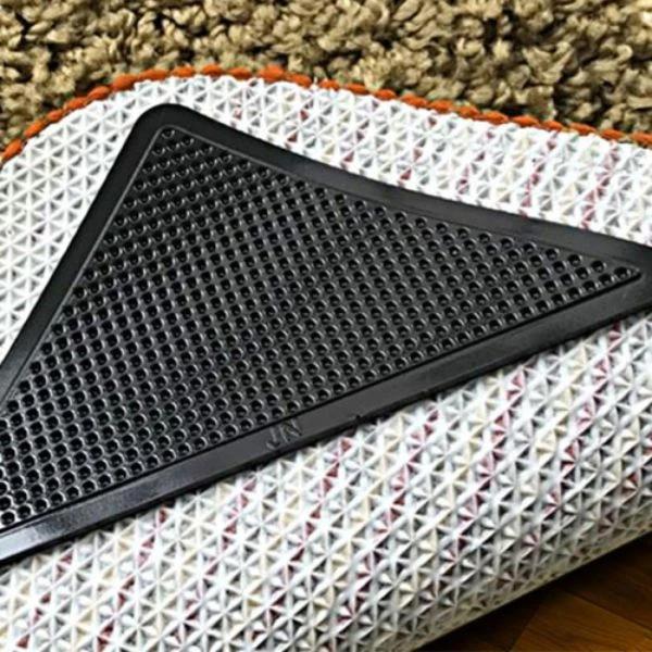 4-Pack: Self-Adhesive Rug Multi-use Grip Pads