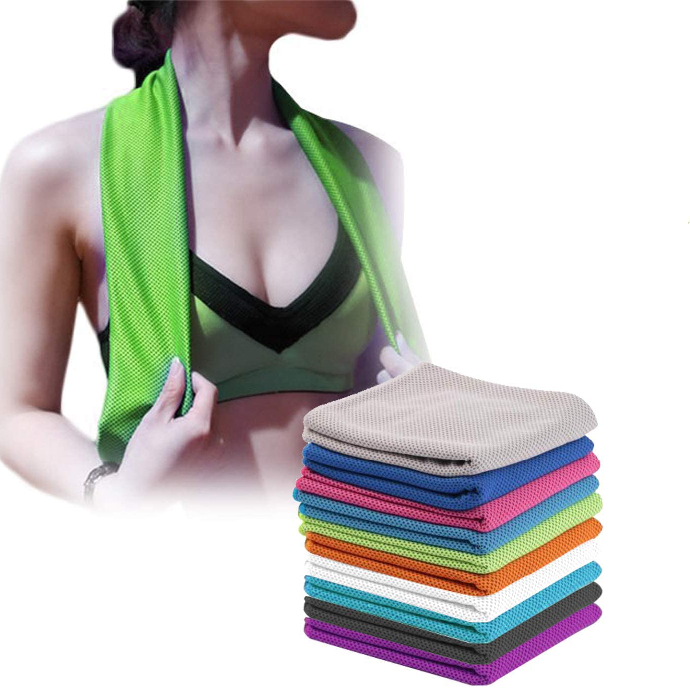 4-Pack: Soft Breathable Cooling Towel