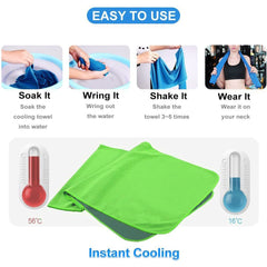 4-Pack: Soft Breathable Cooling Towel