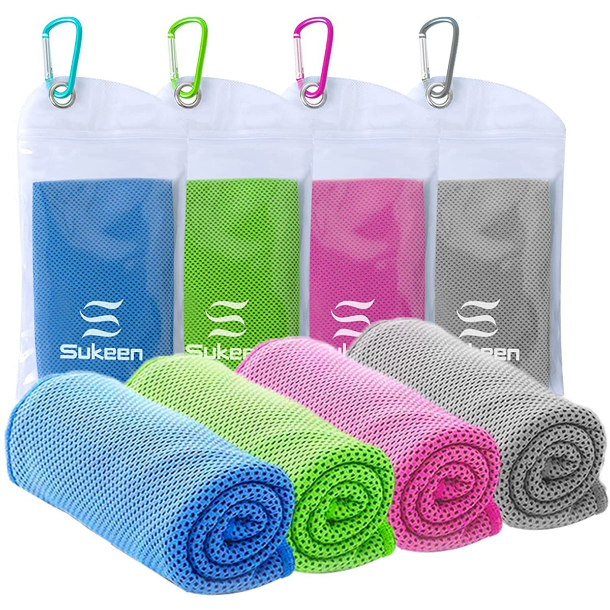 4-Pack: Soft Breathable Cooling Towel