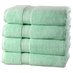 4-Piece Set: 550 GSM Zero Twist Cotton Bath Towels