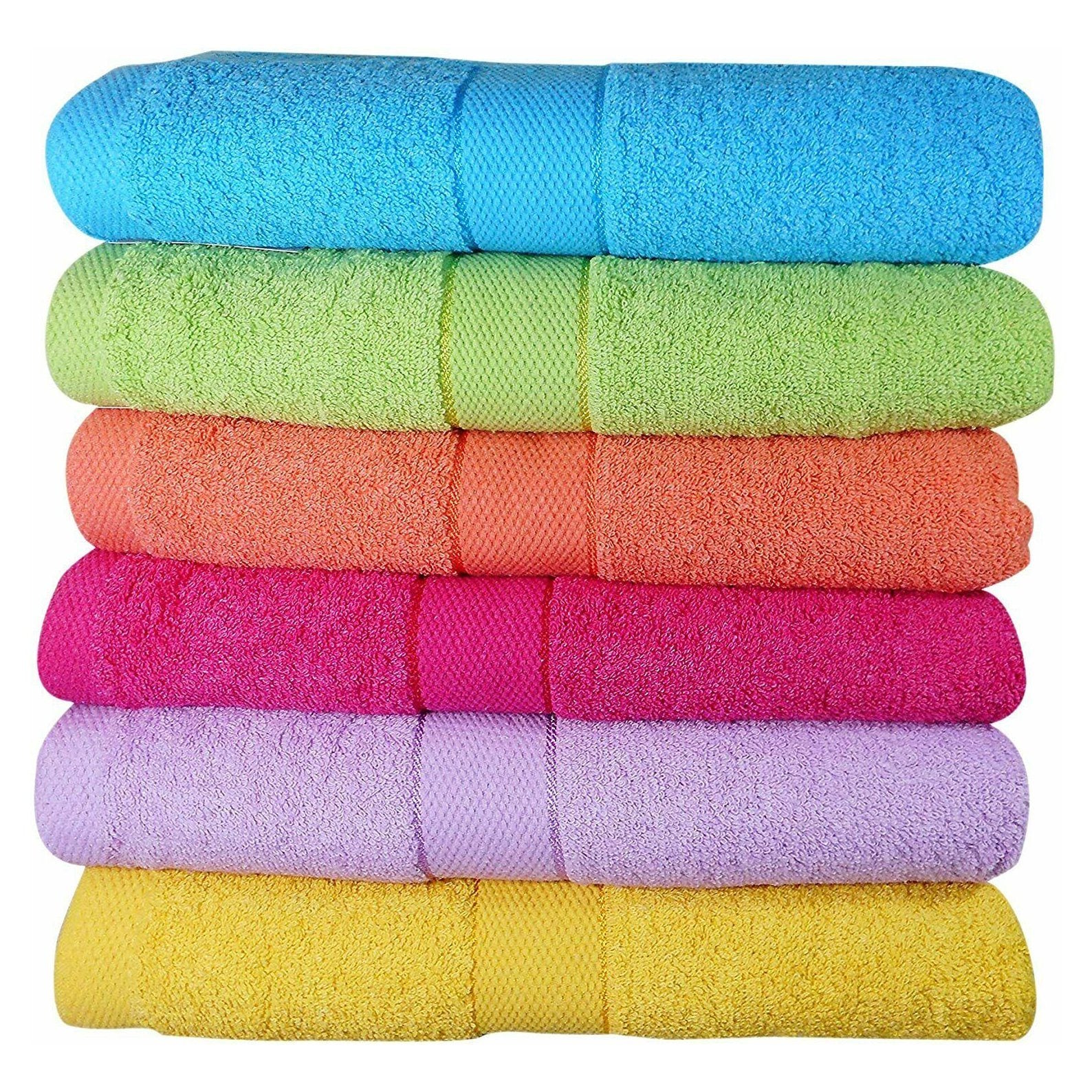 6-Pack: Imperial Luxury Bath Towel Set - Multi Color