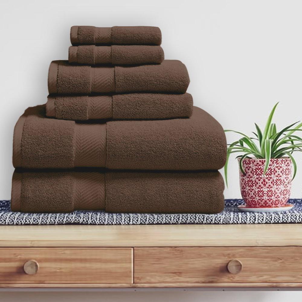 6-Piece: 100% Organic Cotton Bath Towel Set