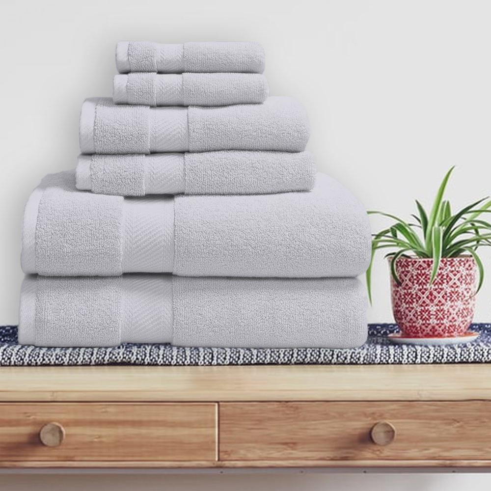 6-Piece: 100% Organic Cotton Bath Towel Set