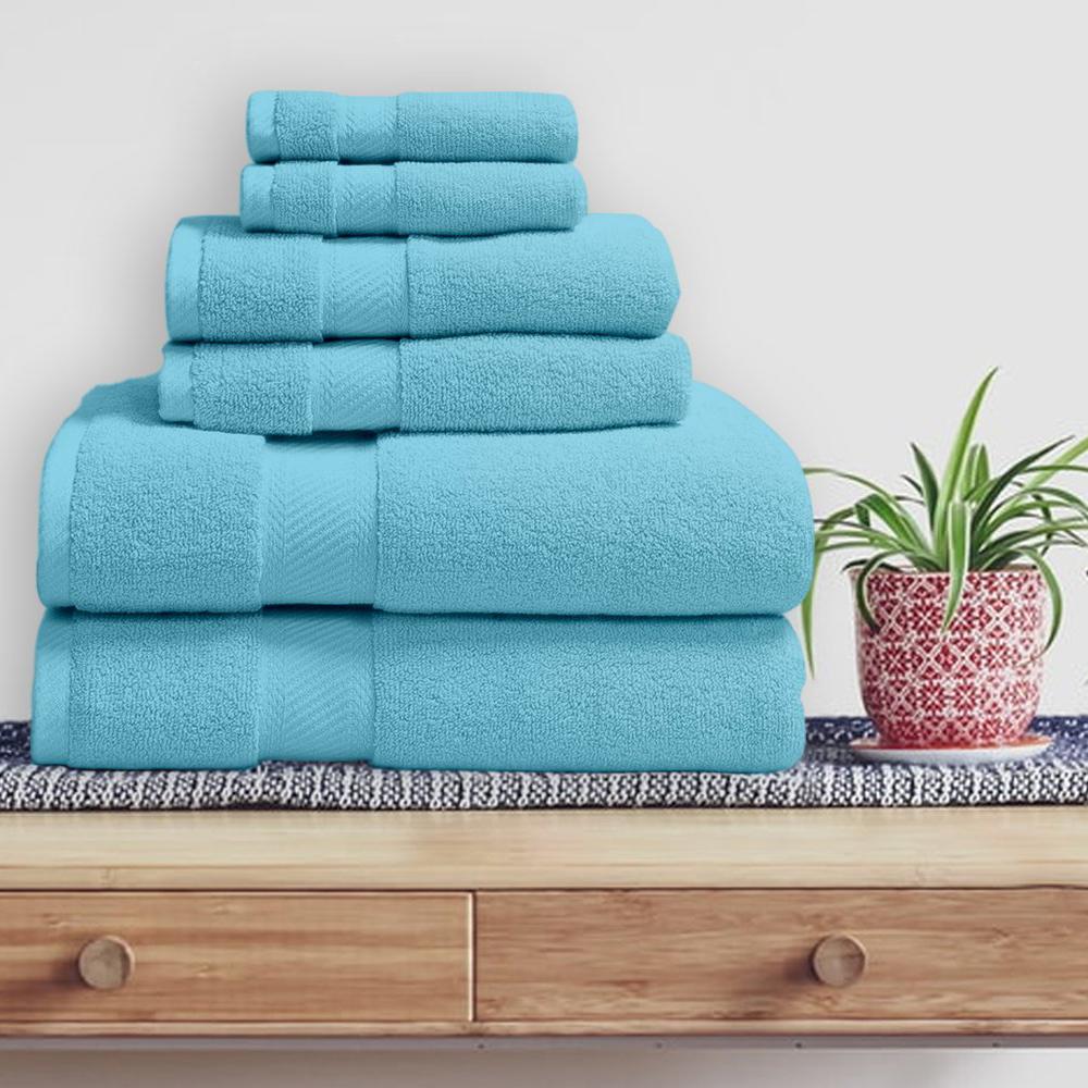 6-Piece: 100% Organic Cotton Bath Towel Set