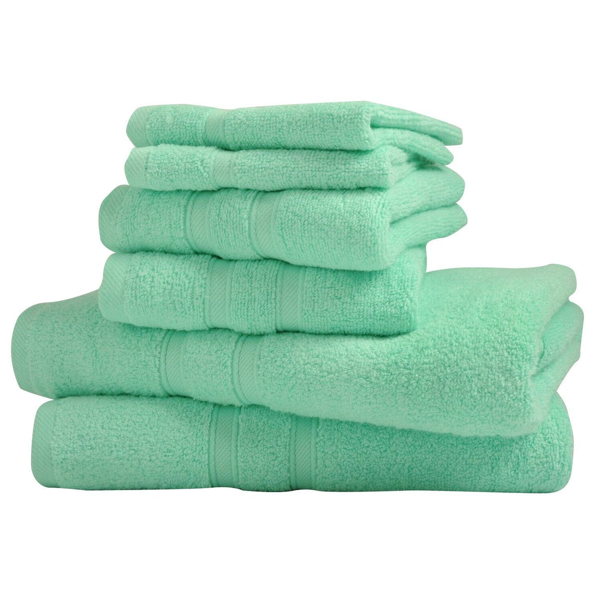 6-Piece: Bibb Home Zero Twist Egyptian Cotton Towel Set