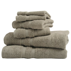 6-Piece: Bibb Home Zero Twist Egyptian Cotton Towel Set