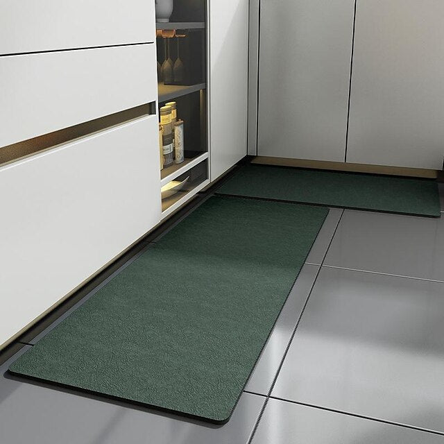 Kitchen Floor Mat Anti-Skid And Oil-Proof Wipe-Free Household Water-Absorbing Oil-Absorbing Floor Mat Waterproof And Oil-Proof Carpet Anti-Dirty Mat