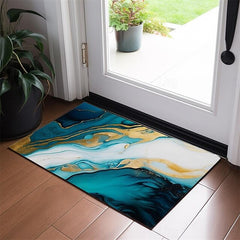 Marble Pattern Doormat Floor Mats Washable Rugs Kitchen Mat Non-Slip Oil Proof Rug Indoor Outdoor Mat Bedroom Decor Bathroom Mat Entrance Rug