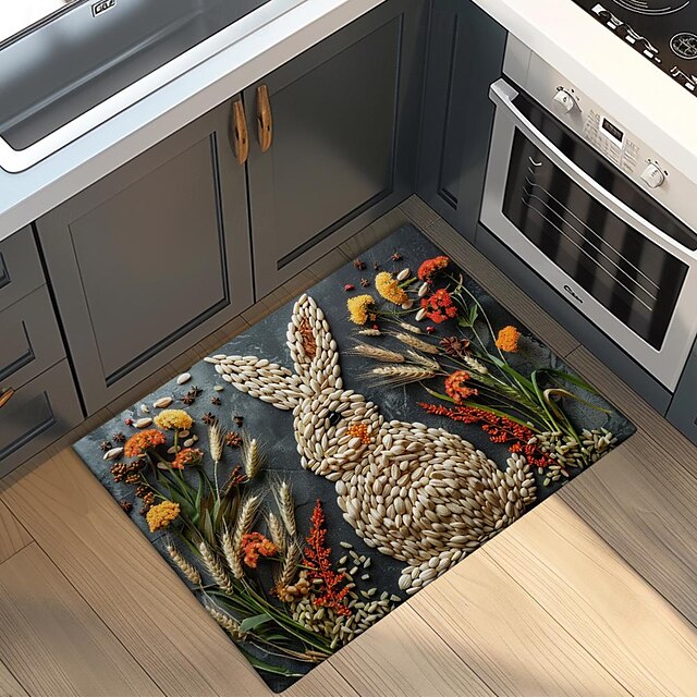 Fish Meat Doormat Kitchen Mat Floor Mat Non-Slip Area Rug Oil Proof Rug Indoor Outdoor Mat Bedroom Decor Bathroom Mat Entrance Rug