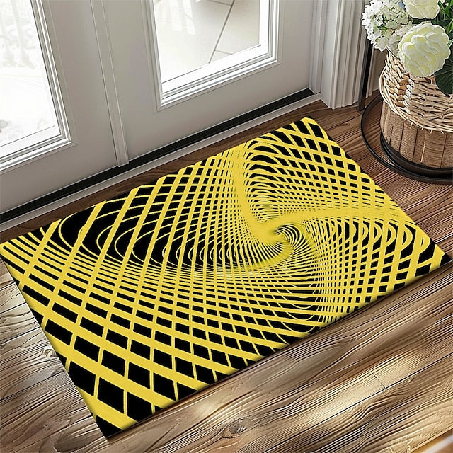 3D Vortex Doormat Kitchen Mat Floor Mat Non-Slip Area Rug Oil Proof Rug Indoor Outdoor Mat Bedroom Decor Bathroom Mat Entrance Rug Optical Illusion