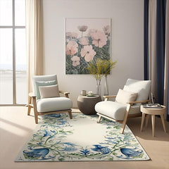 Spring Floral Fruit Area Rug Kitchen Mat Non-Slip Oil Proof Floor Mat Livingroom Rug Indoor Outdoor Mat Bedroom Decor Bathroom Mat Entrance Rug Door Mat Bird Tree of Life