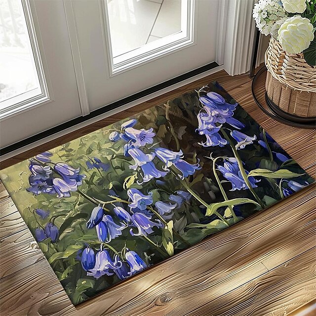 Countryside Tuilps Doormat Floor Mats Washable Rugs Kitchen Mat Non-Slip Oil Proof Rug Indoor Outdoor Mat Bedroom Decor Bathroom Mat Entrance Rug