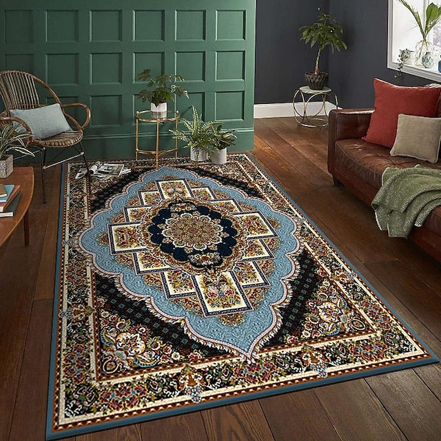 Boho Area Rug Kitchen Mat Non-Slip Oil Proof Floor Mat Livingroom Rug Indoor Outdoor Mat Bedroom Decor Bathroom Mat Entrance Rug Door Mat