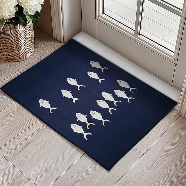 Sea Turtle Doormat Kitchen Mat Floor Mat Non-Slip Area Rug Oil Proof Rug Indoor Outdoor Mat Bedroom Decor Bathroom Mat Entrance Rug