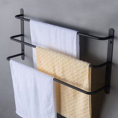 Wall Mounted Towel RackStainless Steel 3-TierTowel Bar Storage Shelf for Bathroom 45/60cm Towel Holder Towel Rail Towel Hanger