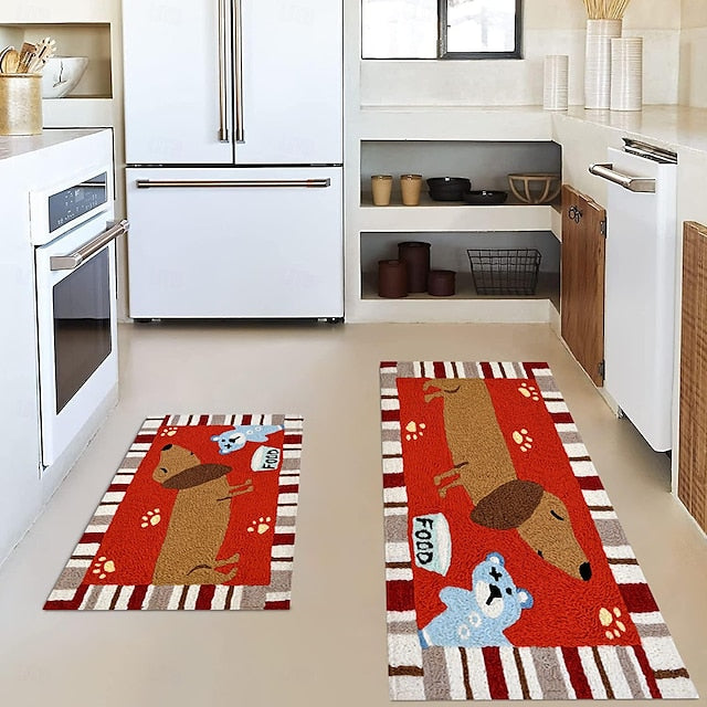 Farmhouse Chicken Area Rug Kitchen Mat Non-Slip Oil Proof Floor Mat Livingroom Rug Indoor Outdoor Mat Bedroom Decor Bathroom Mat Entrance Rug Door Mat