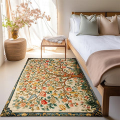 Inspired by William Morris Area Rug Kitchen Mat Non-Slip Oil Proof Floor Mat Livingroom Rug Indoor Outdoor Mat Bedroom Decor Bathroom Mat Entrance Rug Door Mat Bird Tree of Life