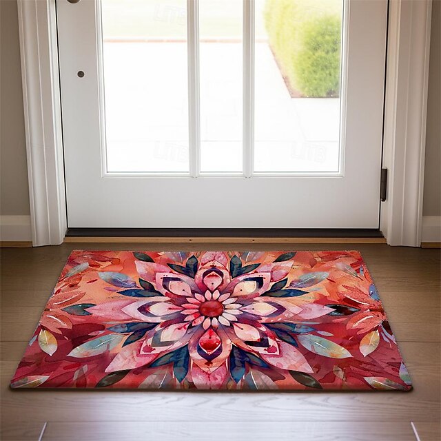 3D Flower Doormat Kitchen Mat Floor Mat Non-Slip Area Rug Oil Proof Rug Indoor Outdoor Mat Bedroom Decor Bathroom Mat Entrance Entryway Rug