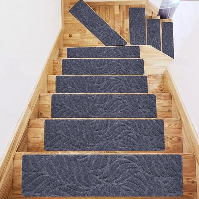 Leaf Carpet Stair Treads for Wooden Steps Stairs Carpet Tape Peel and Stick with Double Adhesive Tape