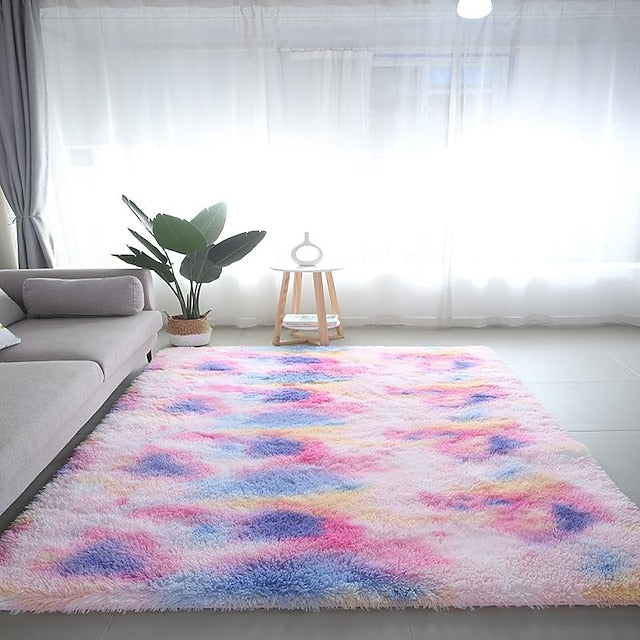 Tie-dye Printing Area Rug Carpet Velvet Carpet PV Living Room Study Bedside Bedroom Carpet