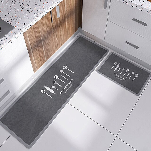 Kitchen Mat Non-Slip Oil Proof Rug Indoor Outdoor Mat Bedroom Decor Bathroom Mat Entrance Rug Door Mat