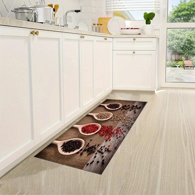 Seasoning Kitchen Mat Non-Slip Oil Proof Rug Indoor Outdoor Mat Bedroom Decor Bathroom Mat Entrance Rug Door Mat