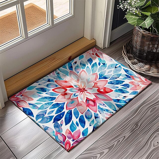 3D Flower Doormat Kitchen Mat Floor Mat Non-Slip Area Rug Oil Proof Rug Indoor Outdoor Mat Bedroom Decor Bathroom Mat Entrance Entryway Rug