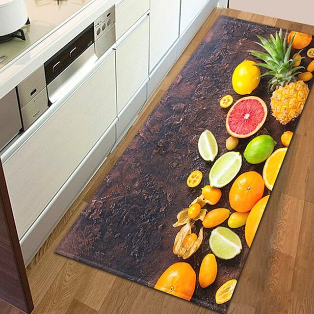 Vegetables Area Rug Kitchen Mat Non-Slip Oil Proof Floor Mat Livingroom Rug Indoor Outdoor Mat Bedroom Decor Bathroom Mat Entrance Rug Door Mat