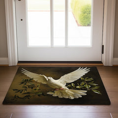 Peace Dove Doormat Floor Mats Washable Rugs Kitchen Mat Boho Non-Slip Oil Proof Rug Indoor Outdoor Mat Bedroom Decor Bathroom Mat Entrance Rug