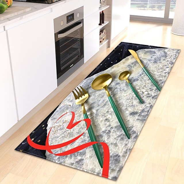 Cutlery Area Rug Kitchen Mat Non-Slip Oil Proof Floor Mat Livingroom Rug Indoor Outdoor Mat Bedroom Decor Bathroom Mat Entrance Rug Door Mat