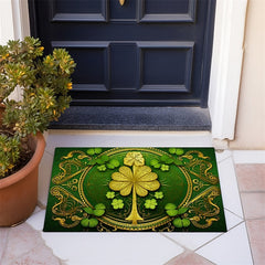 Saint Patrick's Day Doormat Floor Mats Washable Rugs Kitchen Mat Non-Slip Oil Proof Rug Lucky Clover Indoor Outdoor Mat Bedroom Decor Bathroom Mat Entrance Rug