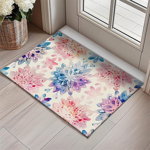 3D Flower Doormat Kitchen Mat Floor Mat Non-Slip Area Rug Oil Proof Rug Indoor Outdoor Mat Bedroom Decor Bathroom Mat Entrance Entryway Rug