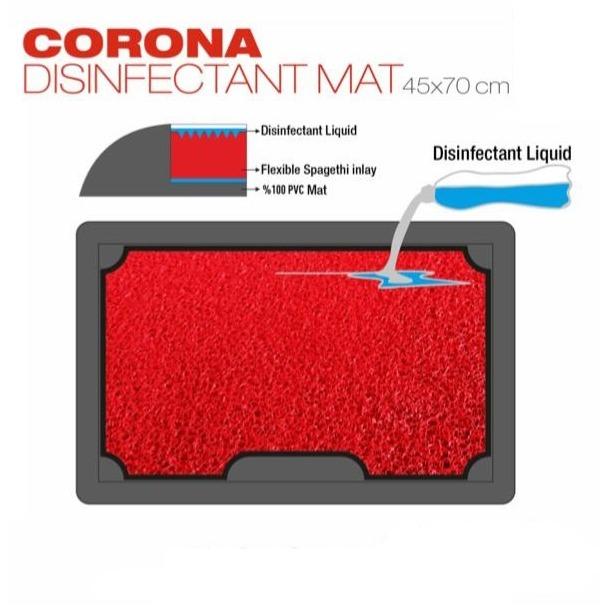 Corona Disinfect Outdoor Mat with Removable Carpet