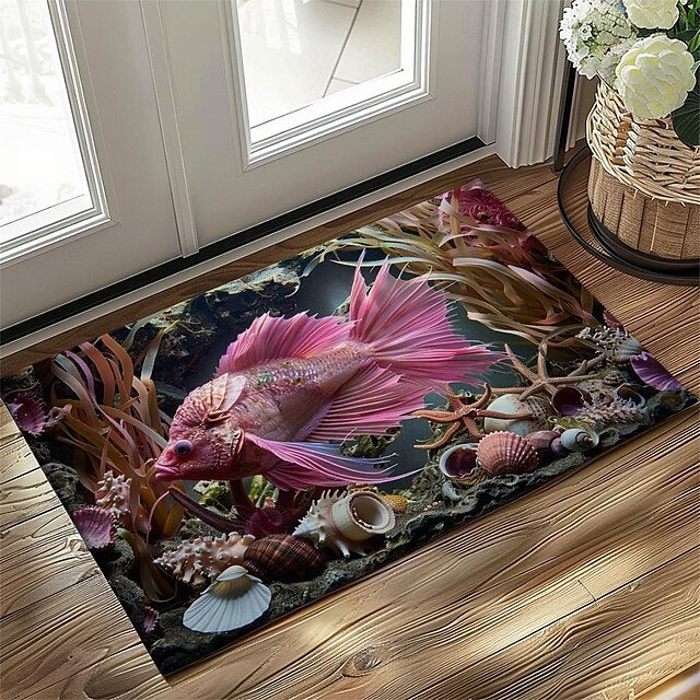 Octopus Doormat Kitchen Mat Floor Mat Non-Slip Area Rug Oil Proof Rug Indoor Outdoor Mat Bedroom Decor Bathroom Mat Entrance Rug