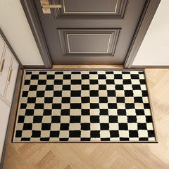 Chess Board Doormat Kitchen Mat Floor Mat Non-Slip Area Rug Oil Proof Rug Indoor Outdoor Mat Bedroom Decor Bathroom Mat Entrance Rug