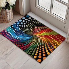 Pride Month LGBTQ LGBT Pointillism Rainbow Doormat Kitchen Mat Floor Mat Non-Slip Area Rug Oil Proof Rug Indoor Outdoor Mat Bedroom Decor Bathroom Mat Entrance Entreyway Rug